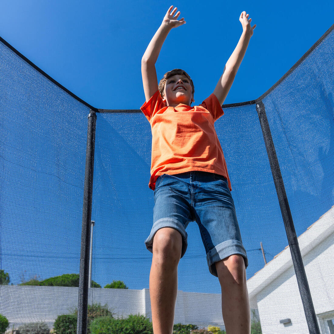 Round Trampoline 8ft with Safety Net, Trampoline 240 - Image 11