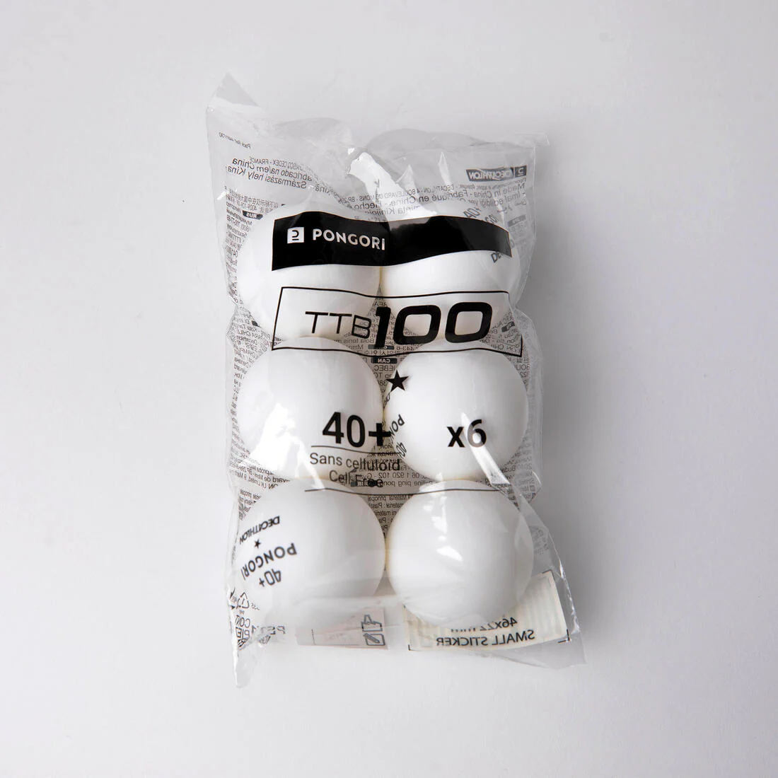 TTB 100 1* 40+ Table Tennis Balls 6-Pack - Image 3