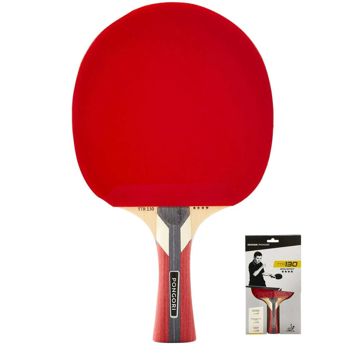 TTR 130 4* Spin Club and School Table Tennis Bat - Image 10