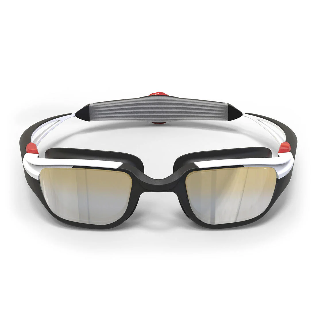 TURN swimming goggles - Mirrored lenses - Single size - Black white red - Image 2