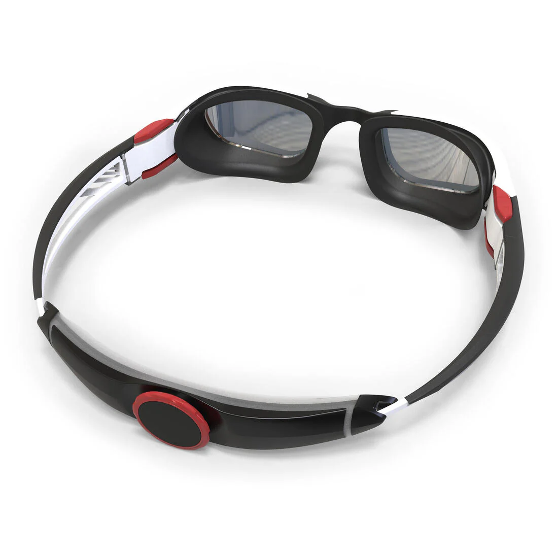TURN swimming goggles - Mirrored lenses - Single size - Black white red - Image 3