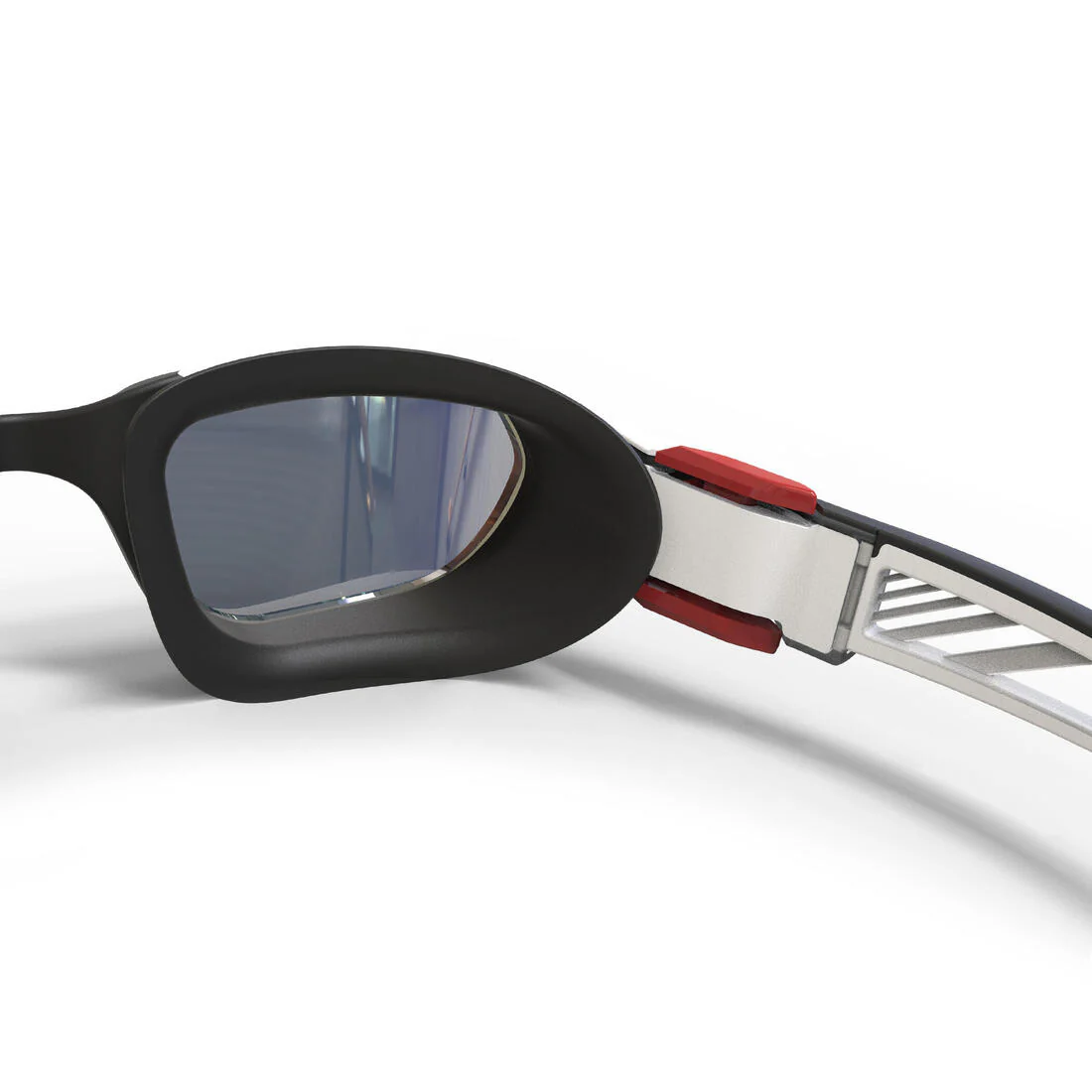 TURN swimming goggles - Mirrored lenses - Single size - Black white red - Image 6