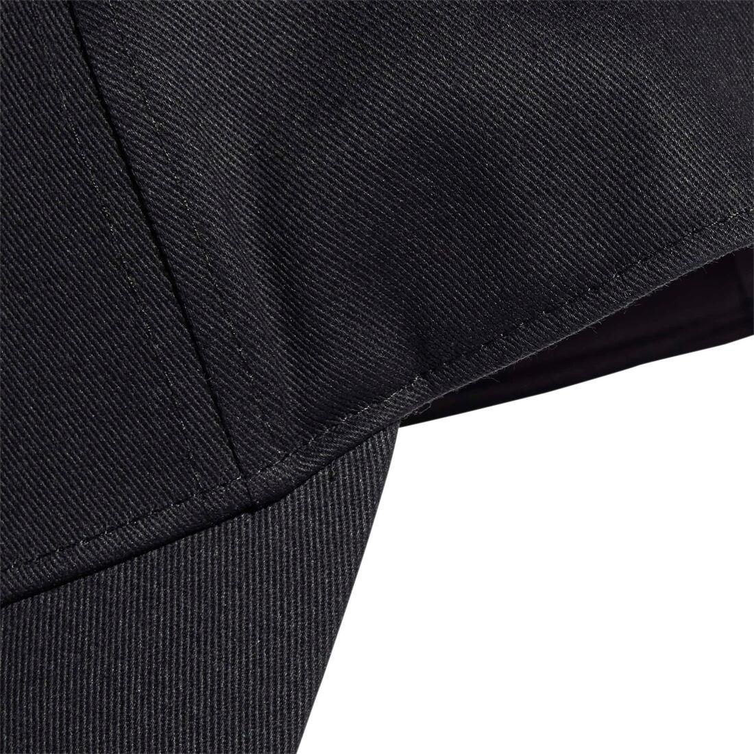 Unisex 3-Stripes Baseball Cap, Black - Image 3