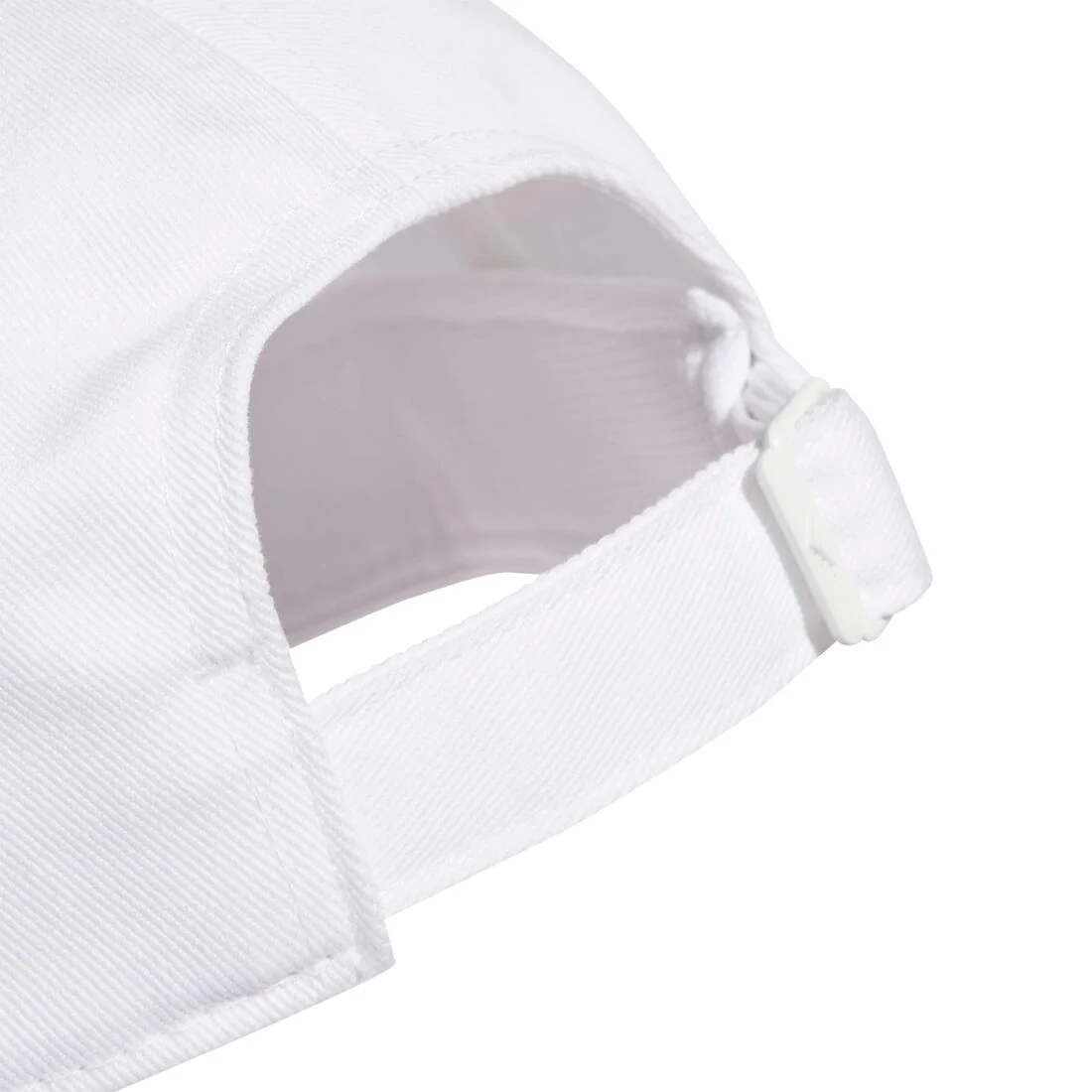 Unisex 3-Stripes Baseball Cap, White - Image 4