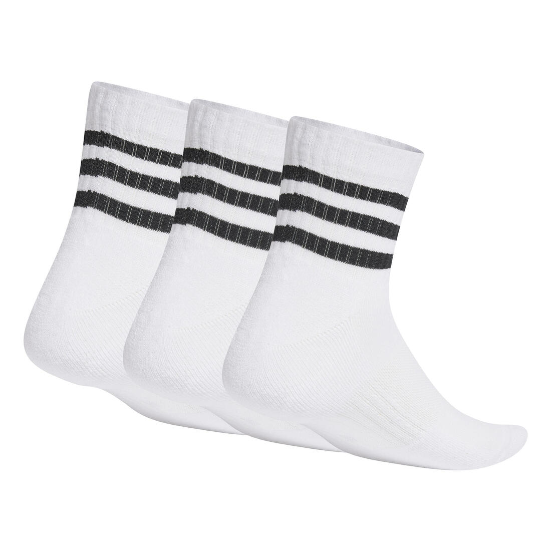Unisex 3-Stripes Cushioned Sportswear Low-Cut Socks 3 Pairs - Image 3