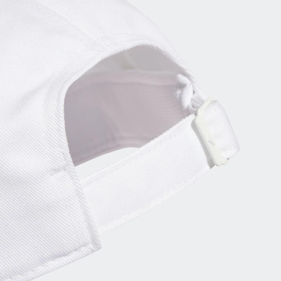 Unisex 3-Stripes New Logo Baseball Cap, White - Image 3
