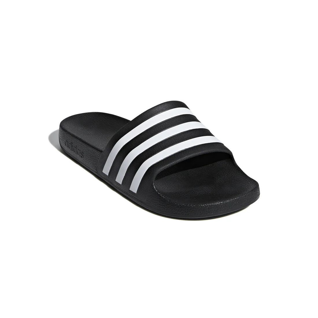 Unisex Adilette Aqua Slides, Black - Image 2