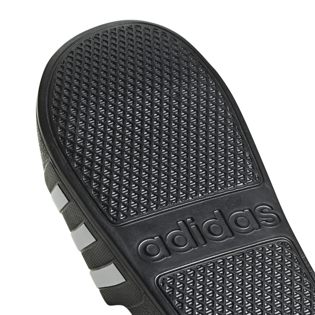 Unisex Adilette Aqua Slides, Black - Image 5