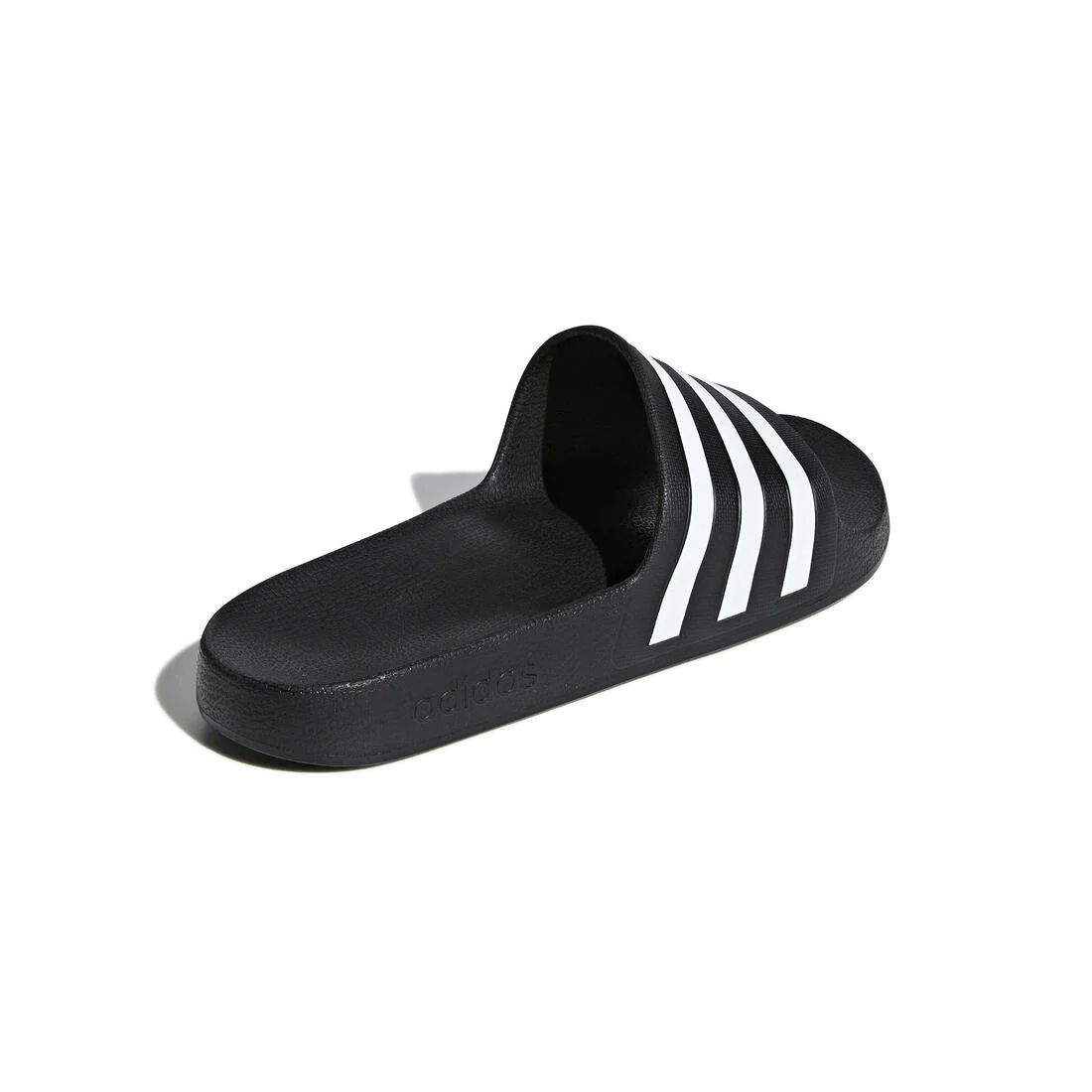 Unisex Adilette Aqua Slides, Black - Image 7