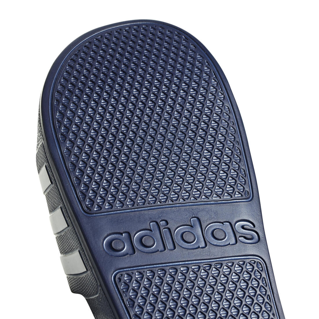 Unisex Adilette Aqua Slides, Navy - Image 3