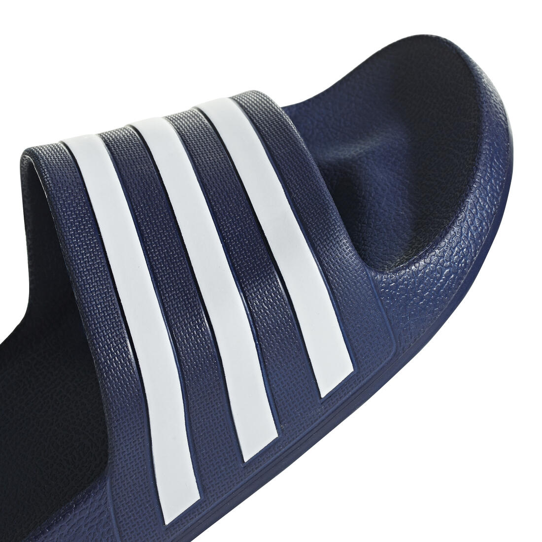 Unisex Adilette Aqua Slides, Navy - Image 8