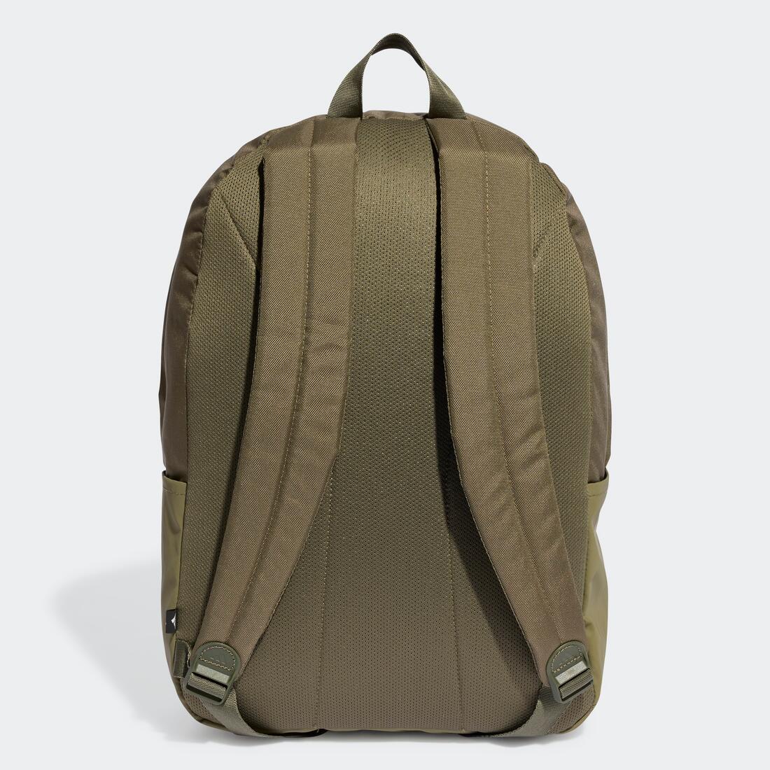 Unisex Classic Back-to-School 3-Stripes Backpack, Green - Image 4
