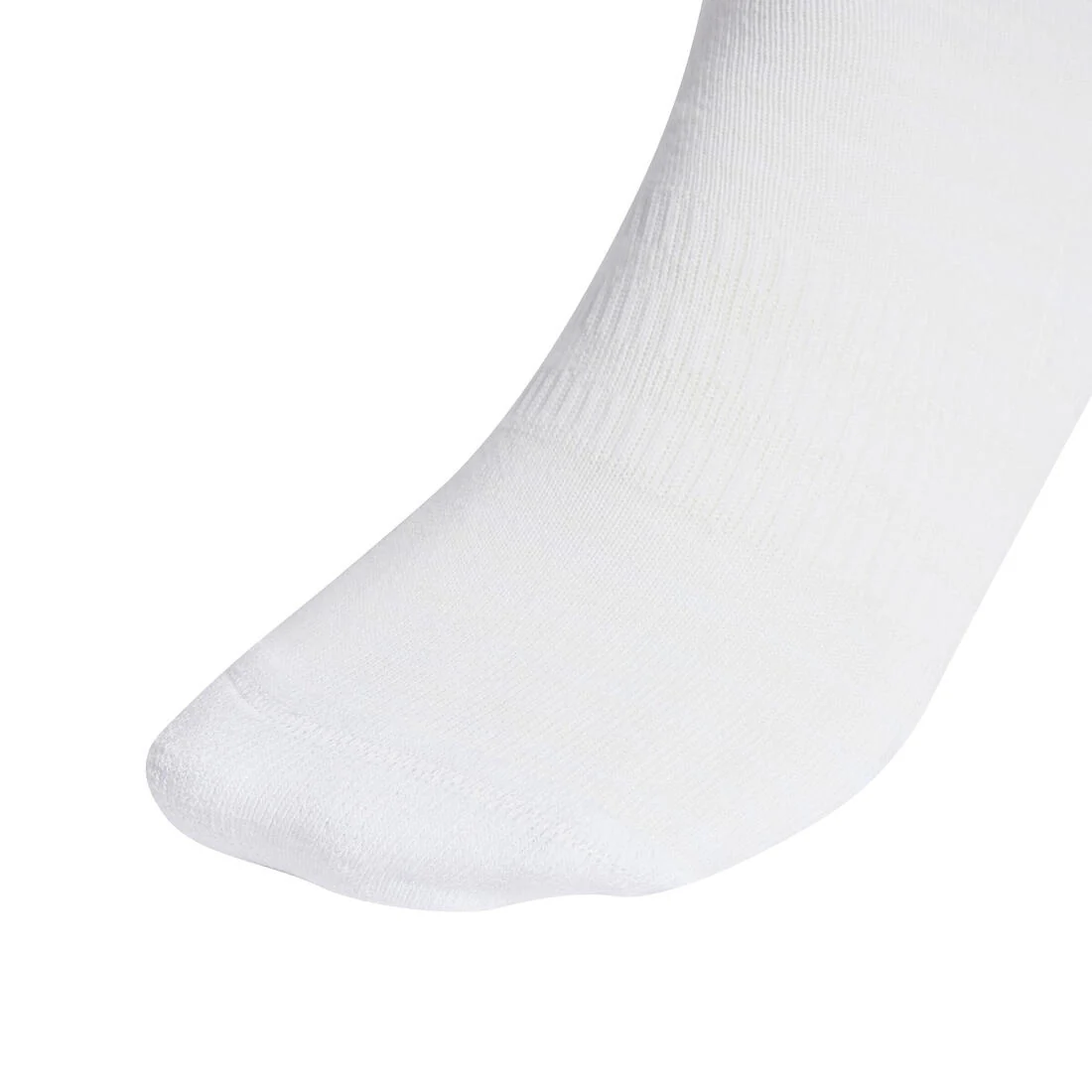 Unisex Cushioned Crew Socks 3 Pairs, White - Image 3