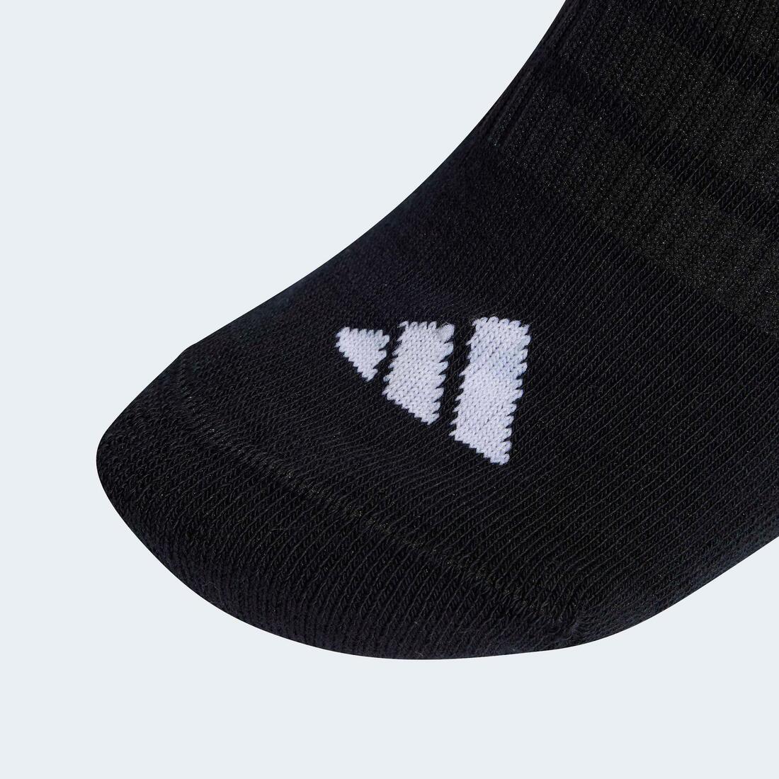 Unisex Cushioned Essentials Low Cut Socks 3 Pair Pack, Black - Image 3