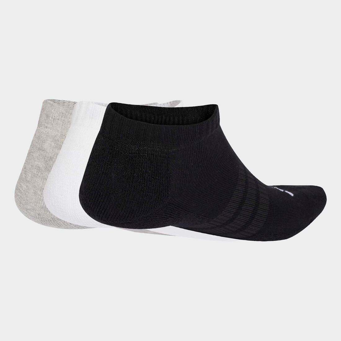 Unisex Cushioned Essentials Low Cut Socks 3 Pair Pack, Multiocolour - Image 2