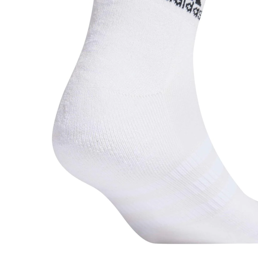 Unisex Cushioned Sportswear Ankle Socks 3 Pairs, White - Image 3