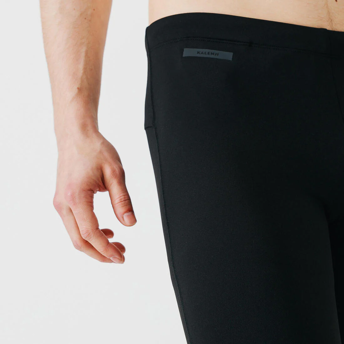 WARM MEN'S RUNNING TIGHTS BLACK - Image 7