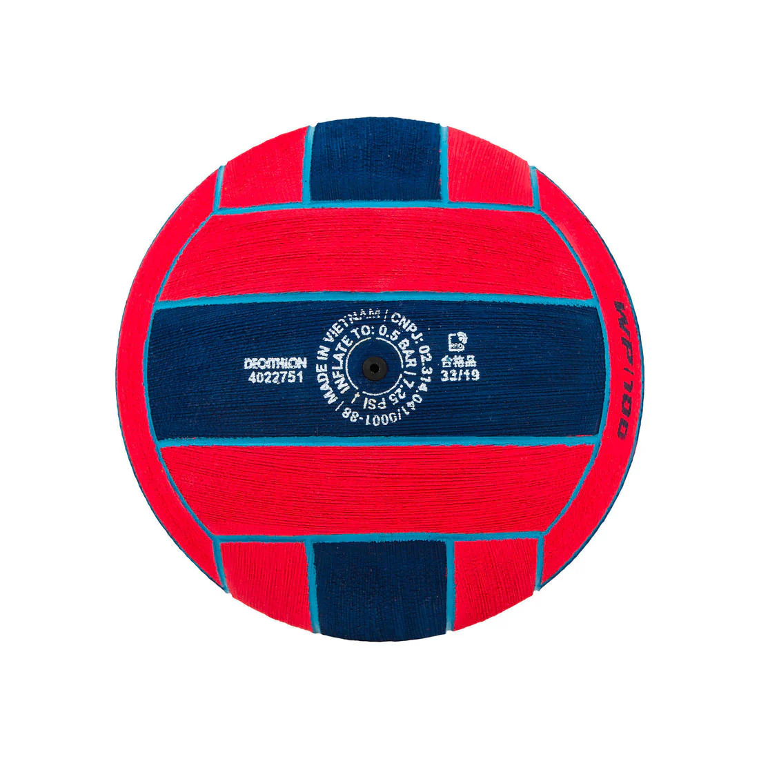 WATER POLO BALL WP100 SIZE 2 - RED / BLUE - Image 2