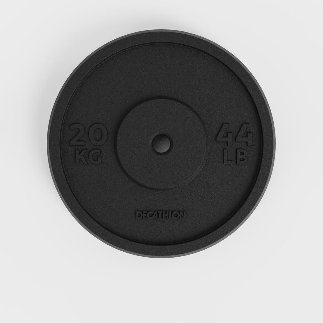 Weight Training 20 kg 1 inch / 28mm Partly Recycled Cast Iron Plate