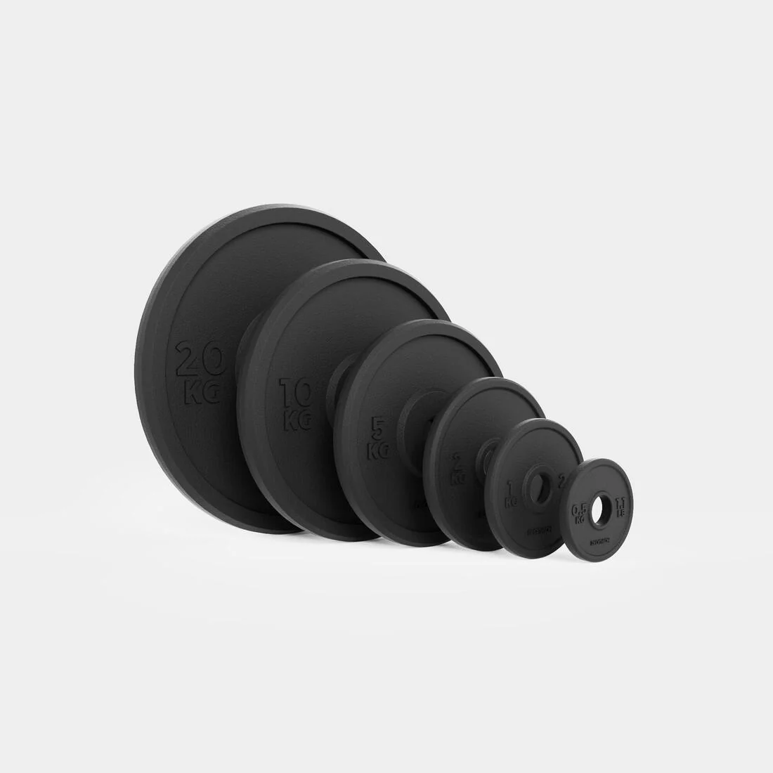 Weight Training 20 kg 1 inch / 28mm Partly Recycled Cast Iron Plate - Image 6