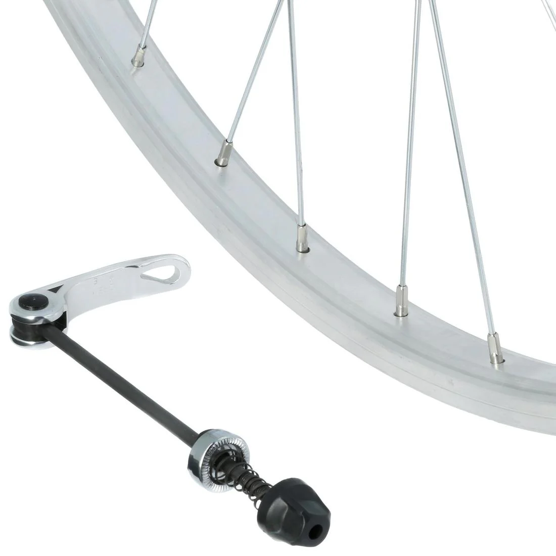 Wheel 28" Front Single Wall V-brake Quick Release Hybrid Bike - Silver - Image 3