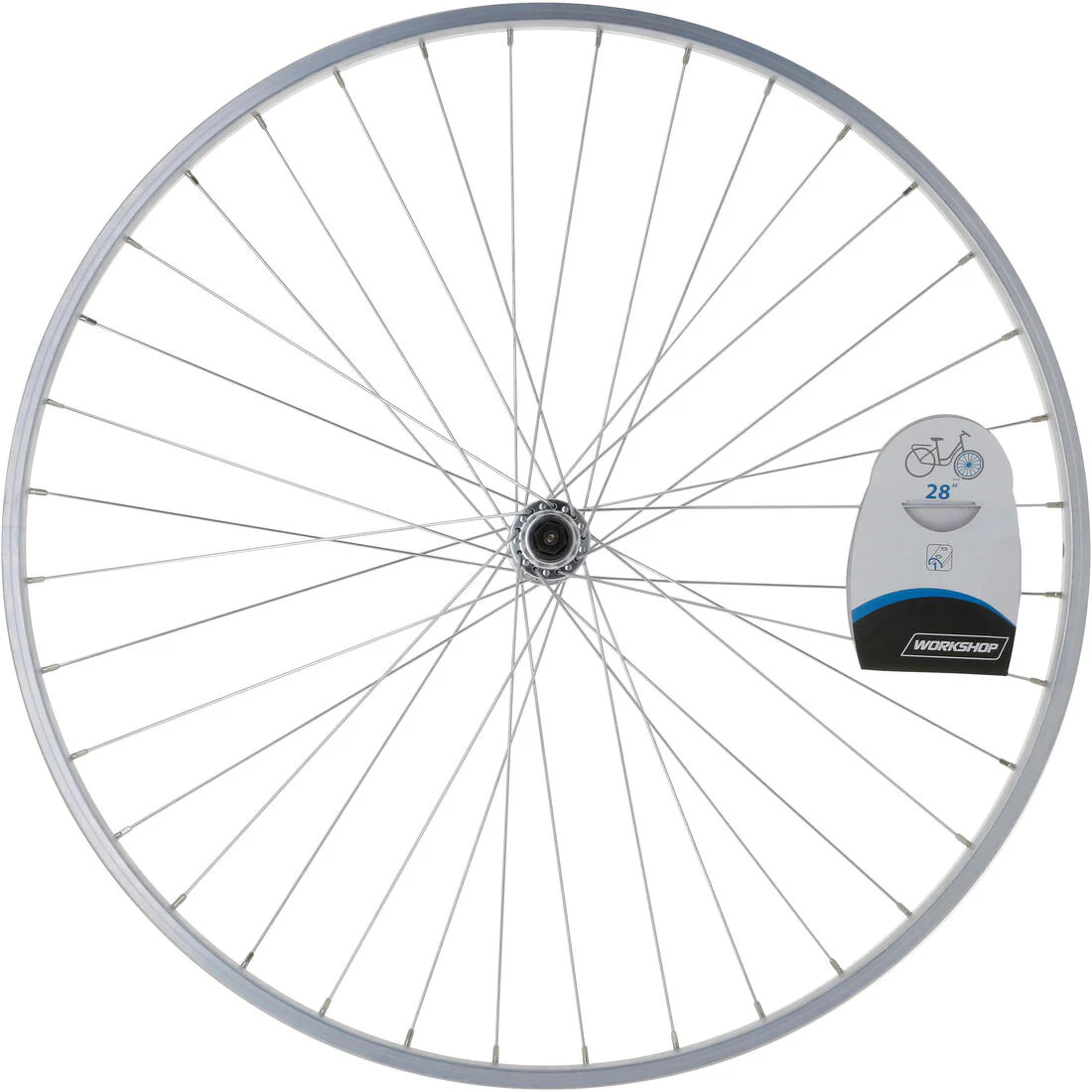 Wheel 28" Front Single Wall V-brake Quick Release Hybrid Bike - Silver - Image 5