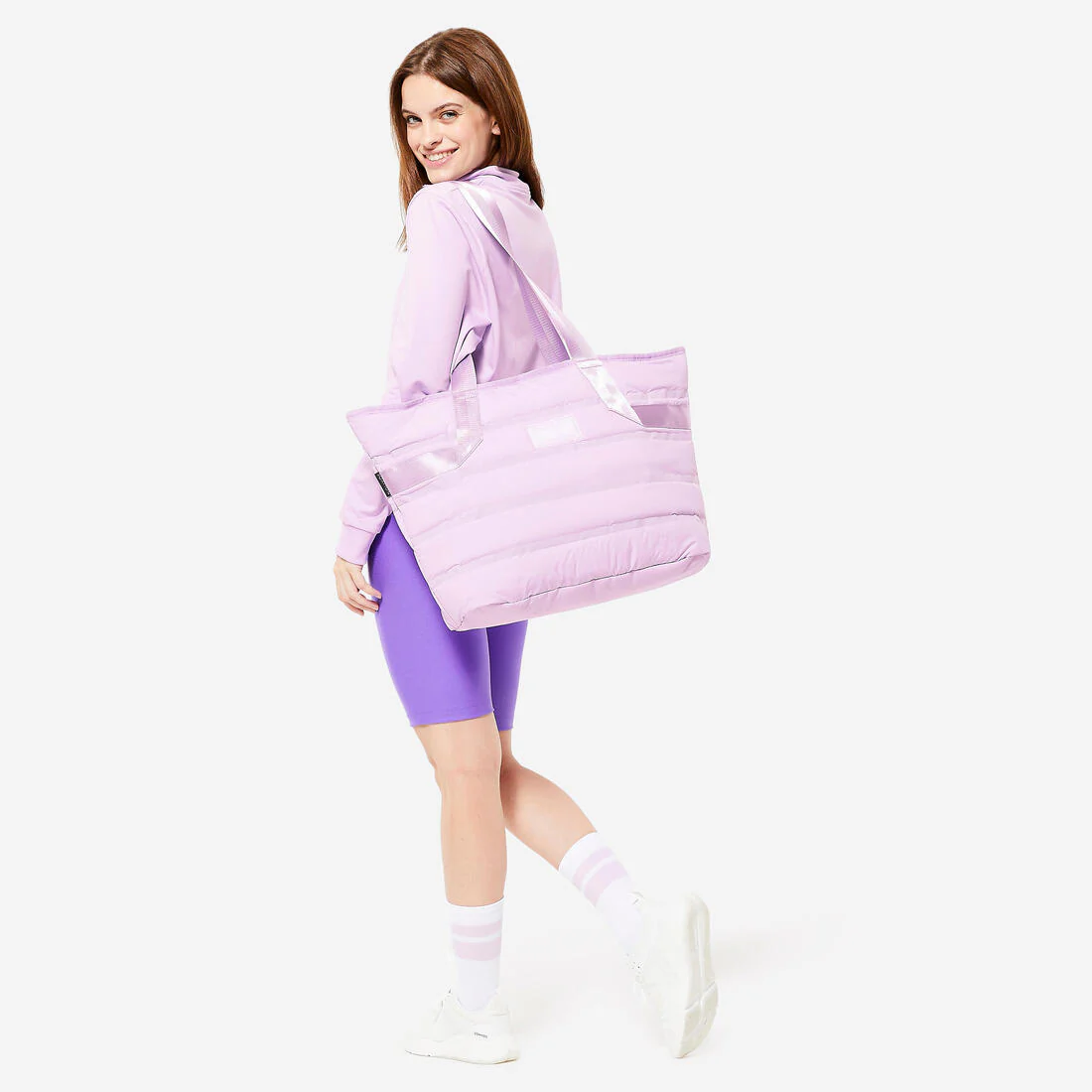 Women's 25 L Padded Fitness Training Tote Bag - Parma Violet - Image 3
