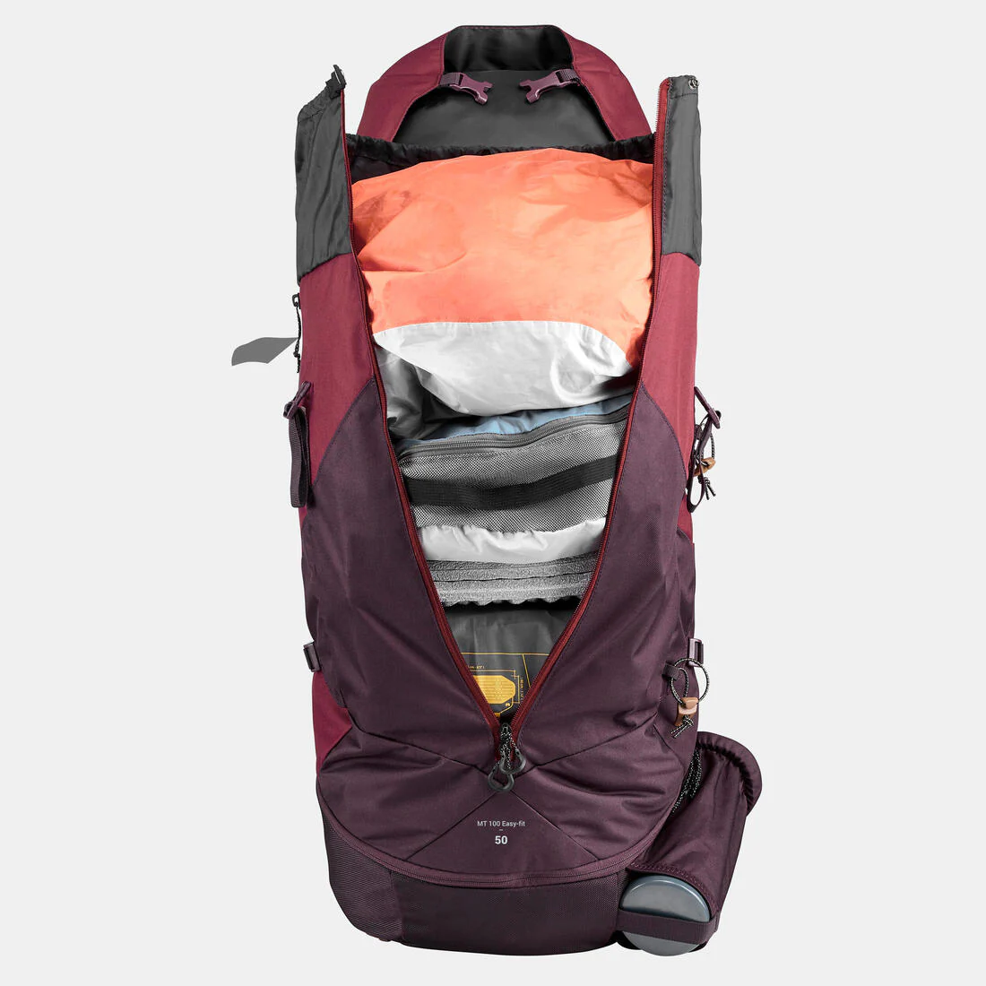 Women's 50L Trekking Backpack MT100 EASYFIT - Image 9