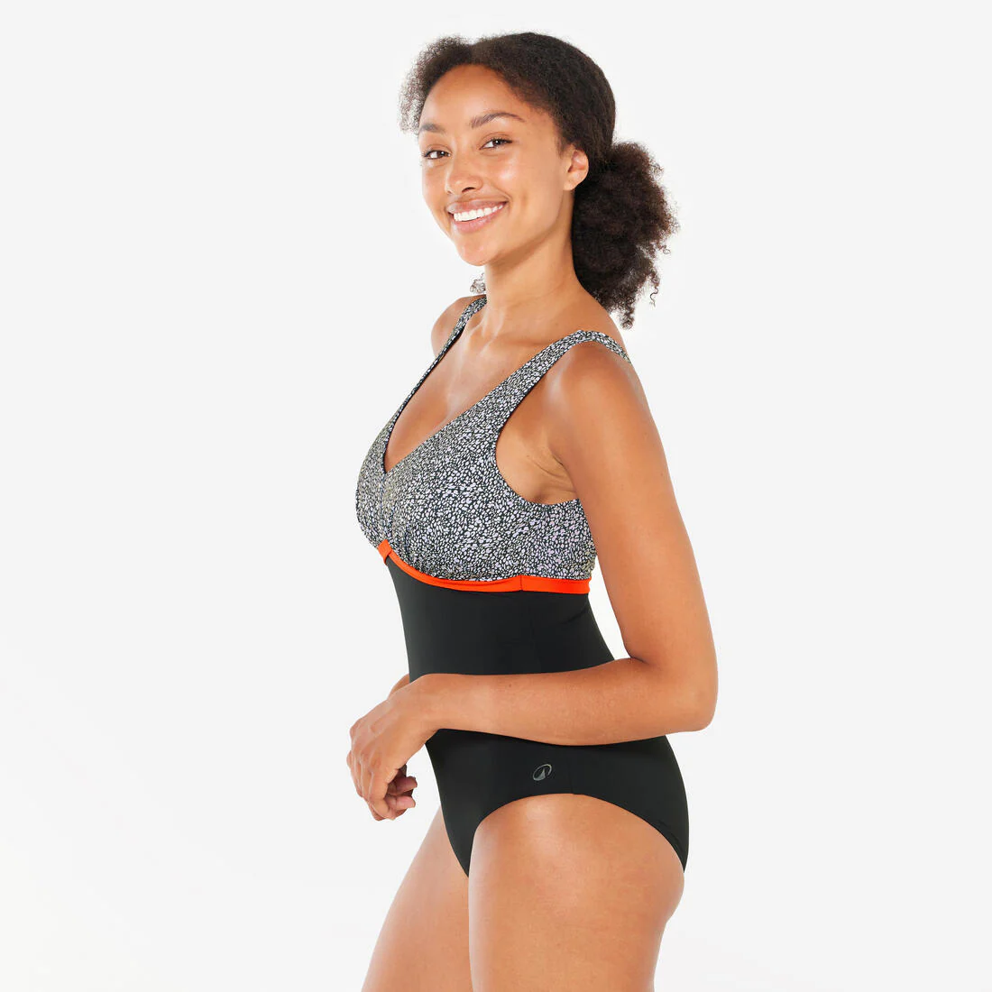 Women’s aquafitness 1-piece swimsuit - Rosy - Image 14