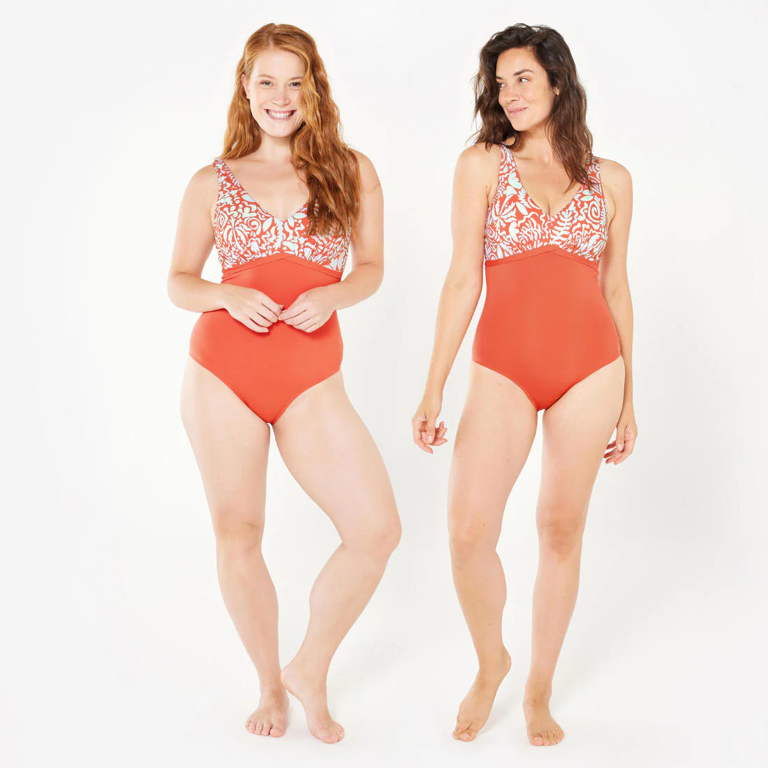 Women’s aquafitness 1-piece swimsuit - Rosy - Image 4