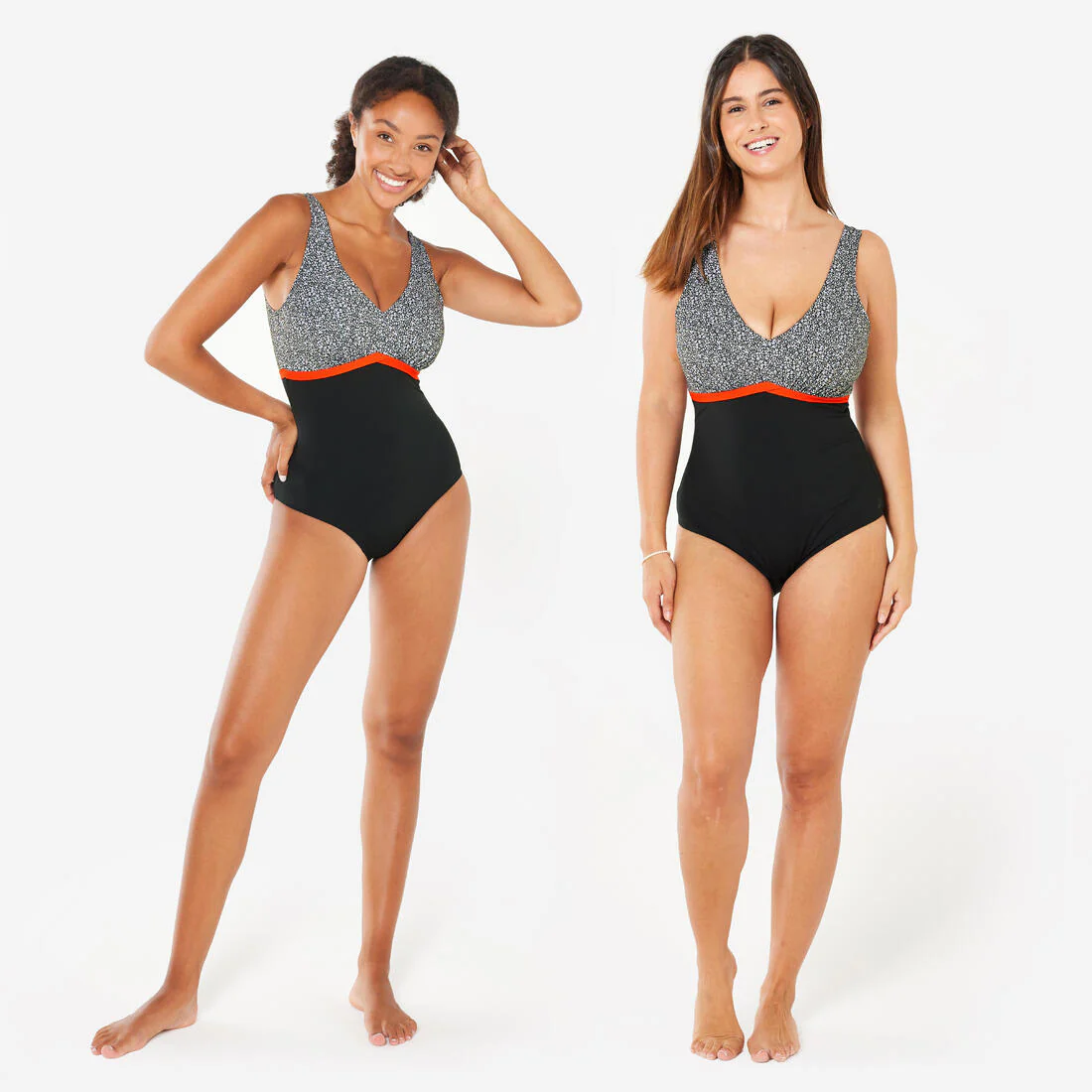 Women’s aquafitness 1-piece swimsuit - Rosy - Image 5