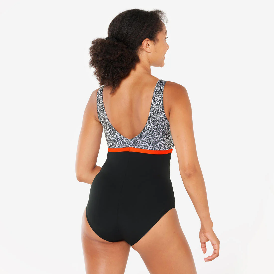 Women’s aquafitness 1-piece swimsuit - Rosy - Image 8