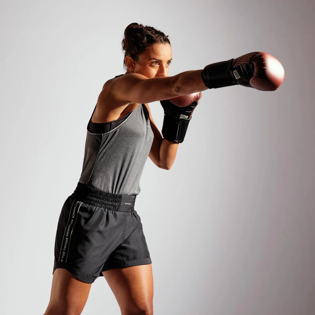 Women's Boxing Tank Top 500 - Grey - Image 4