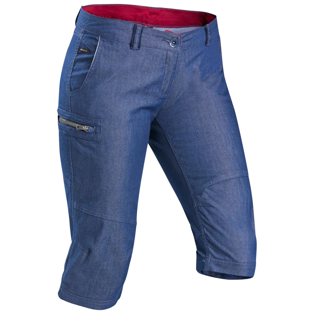 Womenâs convertible hiking trousers, TRAVEL 100 Jeans Convert. - Blue - Image 6
