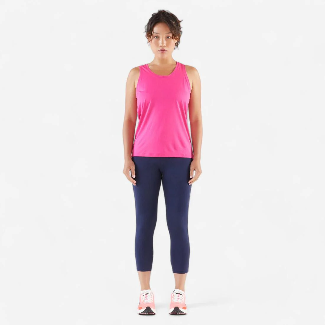Women's Cropped Running Leggings Breathable - KIPRUN Run 500 Comfort - Image 3