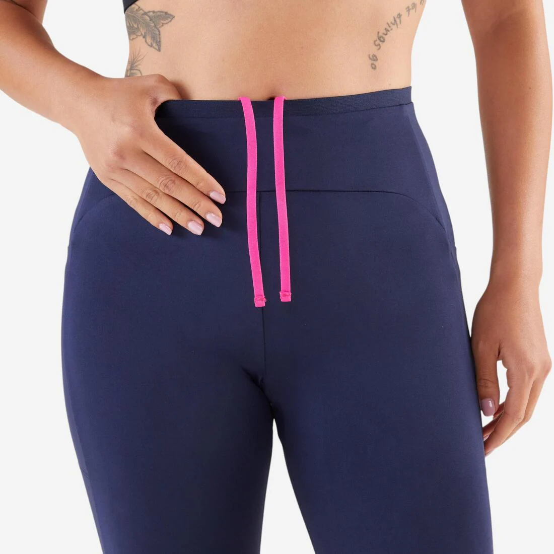 Women's Cropped Running Leggings Breathable - KIPRUN Run 500 Comfort - Image 4