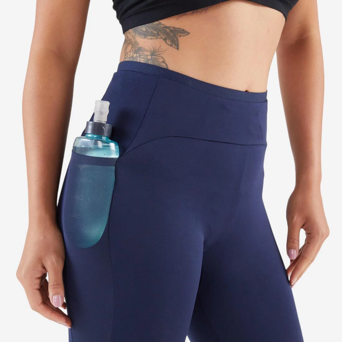 Women's Cropped Running Leggings Breathable - KIPRUN Run 500 Comfort - Image 5