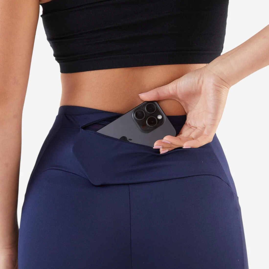 Women's Cropped Running Leggings Breathable - KIPRUN Run 500 Comfort - Image 7