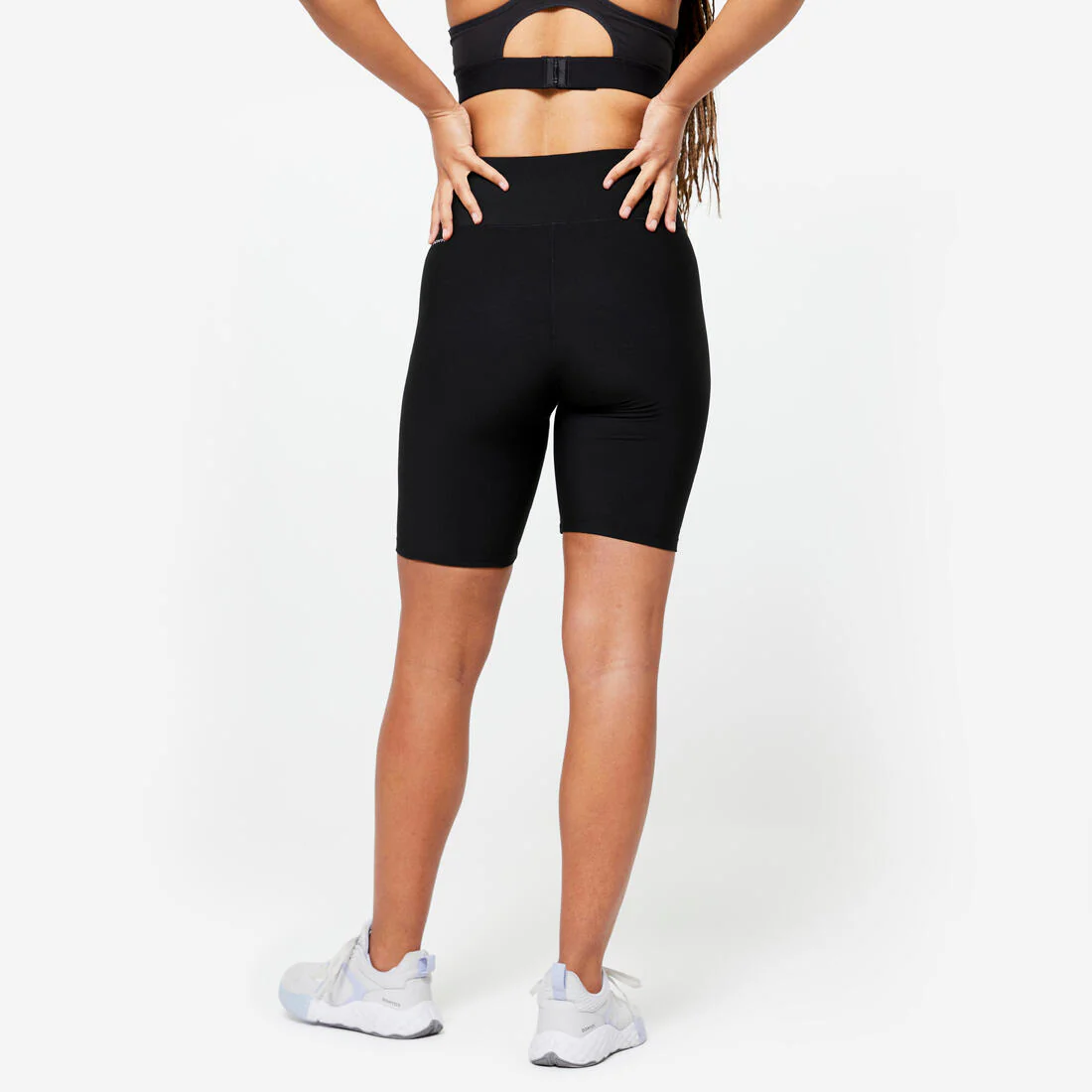 Women's Cycling Shorts Black - High-Waisted Design - Image 7