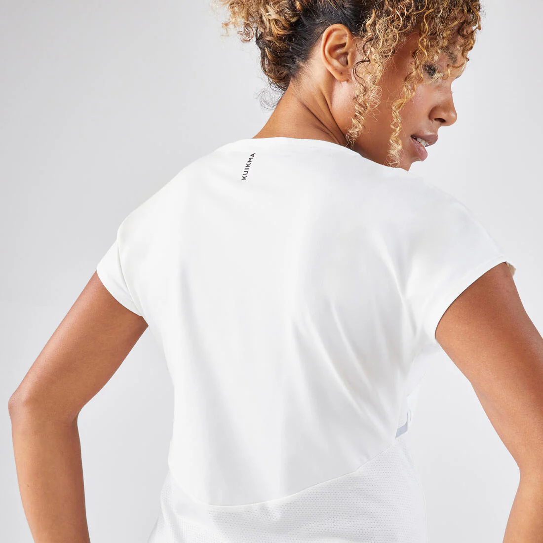 Women's Dry Crew Neck Soft Tennis T-Shirt Dry 500 - Off - Image 11