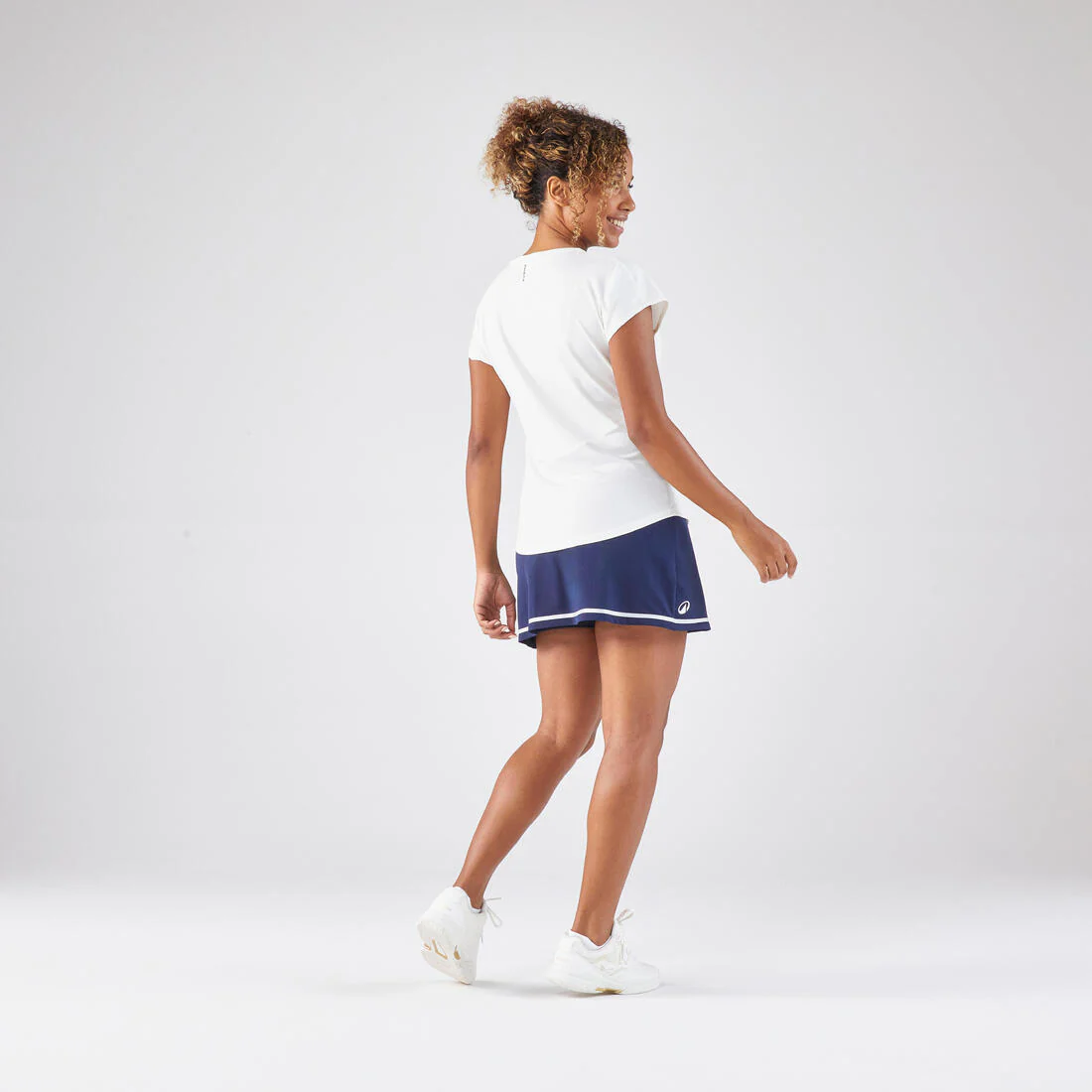 Women's Dry Crew Neck Soft Tennis T-Shirt Dry 500 - Off - Image 15