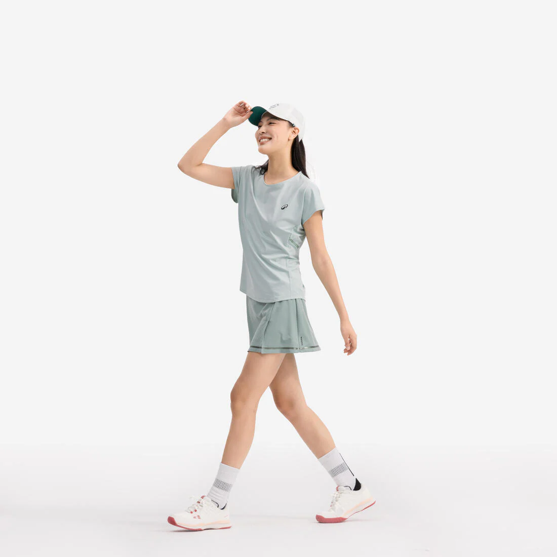 Women's Dry Crew Neck Soft Tennis T-Shirt Dry 500 - Off - Image 6