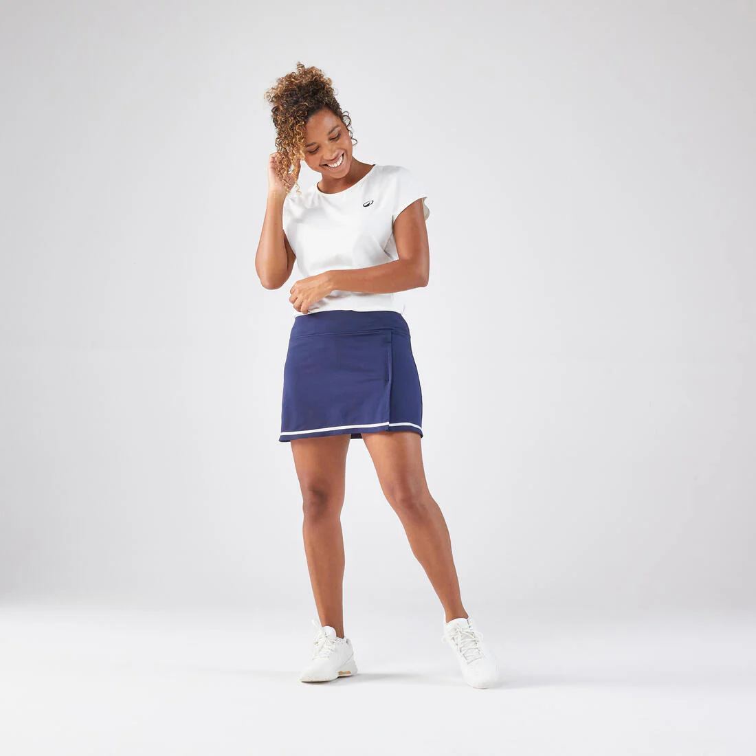 Women's Dry Crew Neck Soft Tennis T-Shirt Dry 500 - Off - Image 8