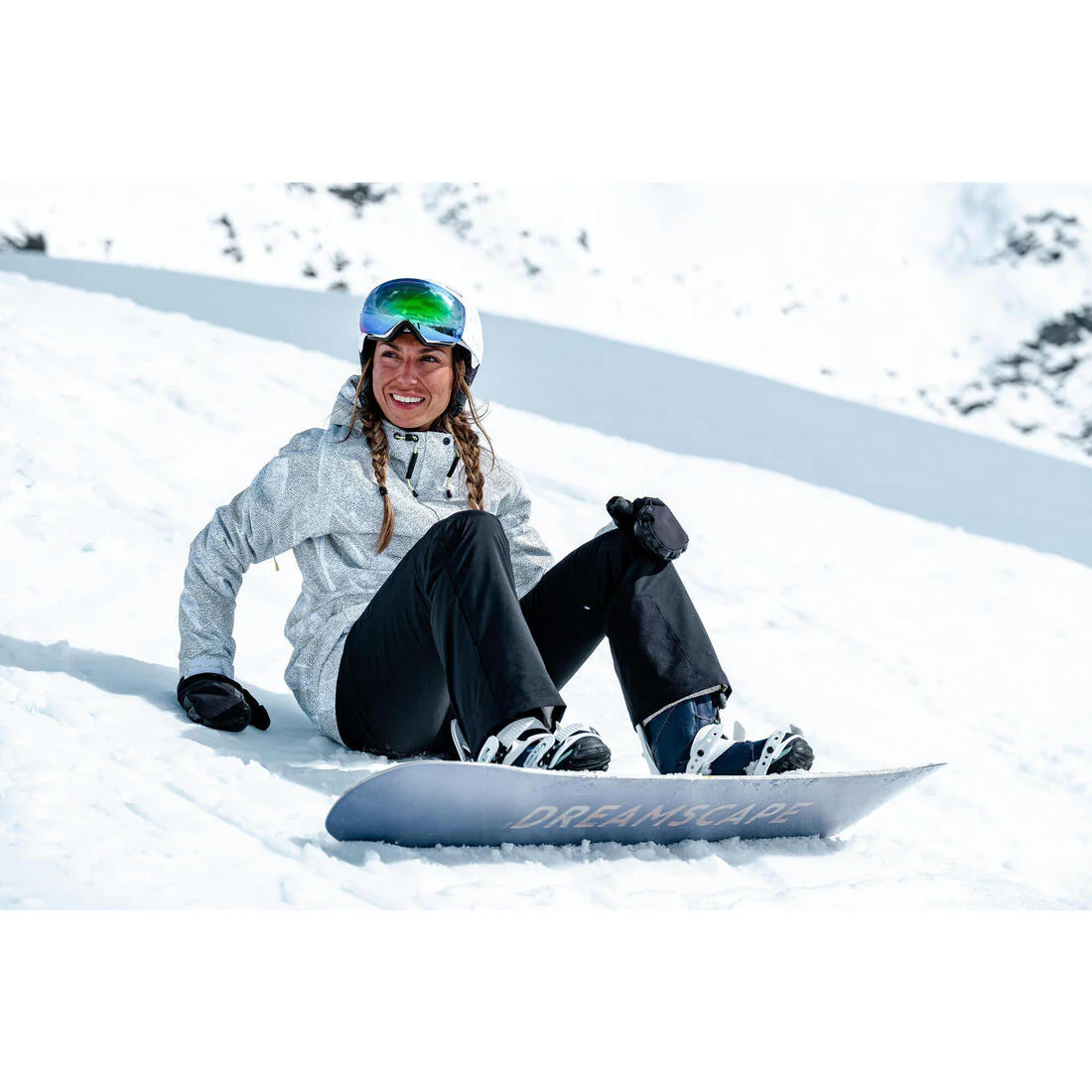 Women’s durable and waterproof ski and snowboard trousers, SNB 500 - Black - Image 10