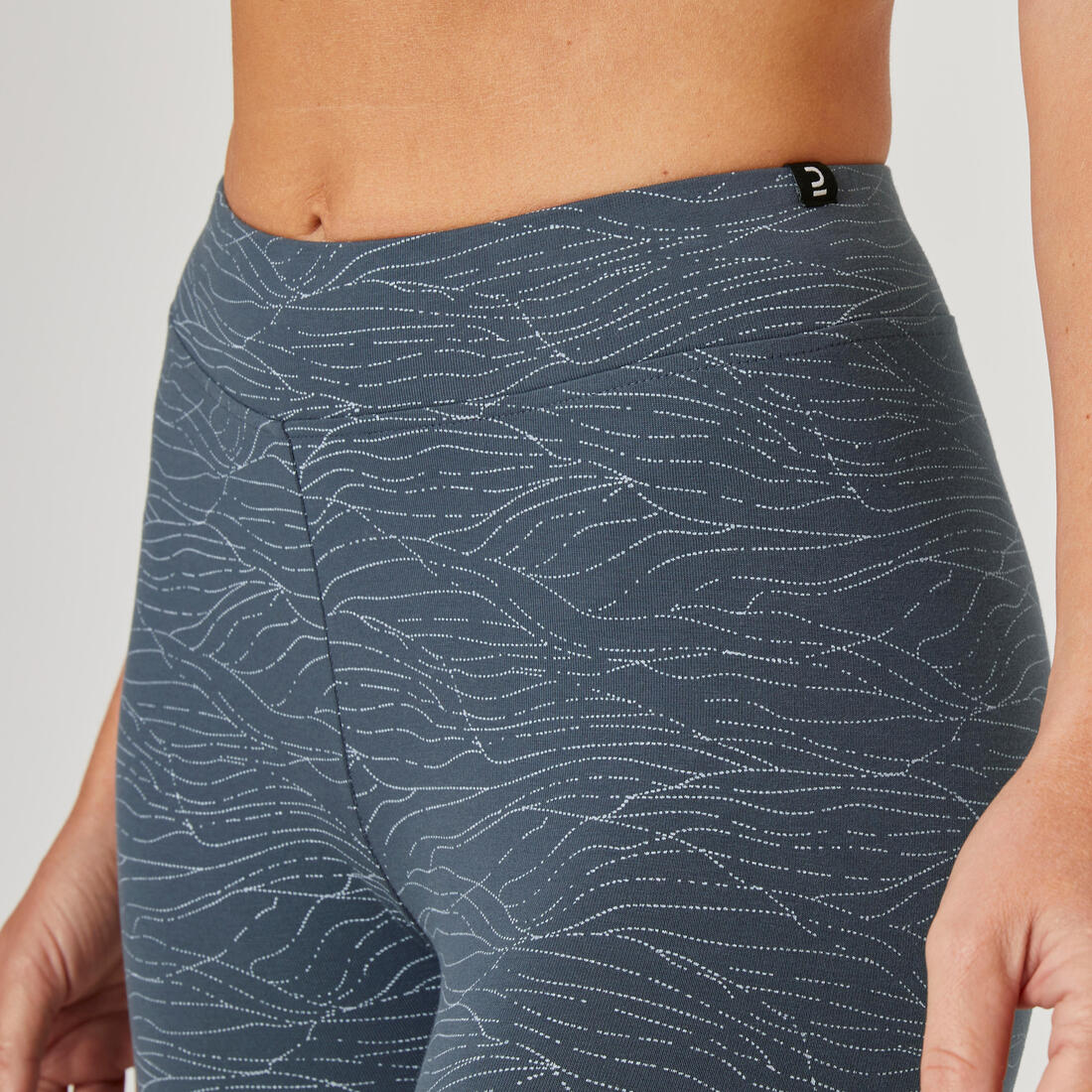 Women's Fitness 7/8 Leggings Fit+ 500 - Pink/Fuchsia Print - Image 8