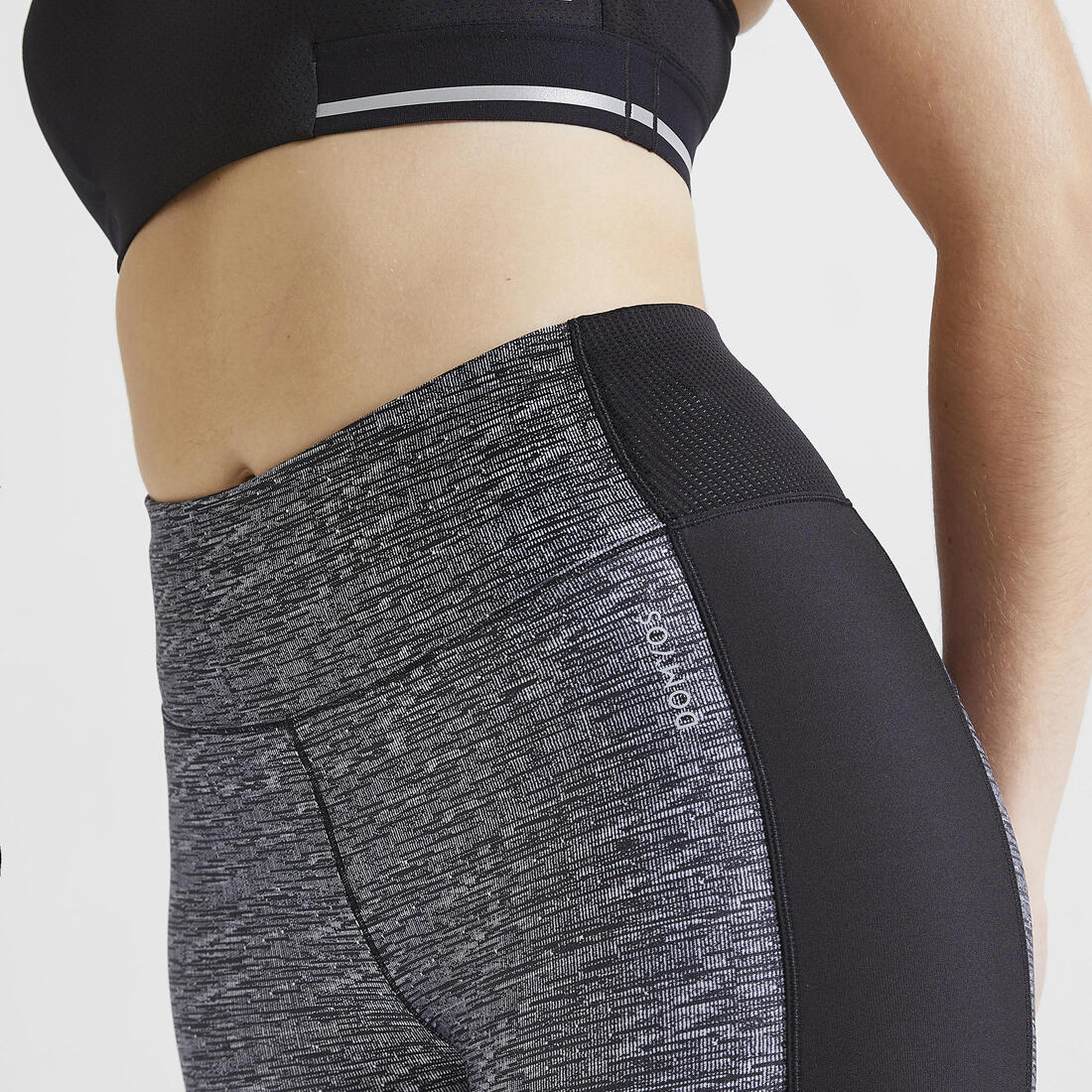 Women's Fitness Cardio High-Waist Cropped Bottoms - Marl - Image 6