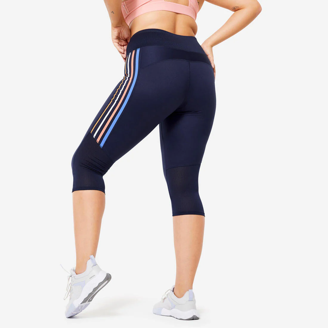 Women's Fitness Cardio High-Waist Cropped Bottoms - Marl - Image 9
