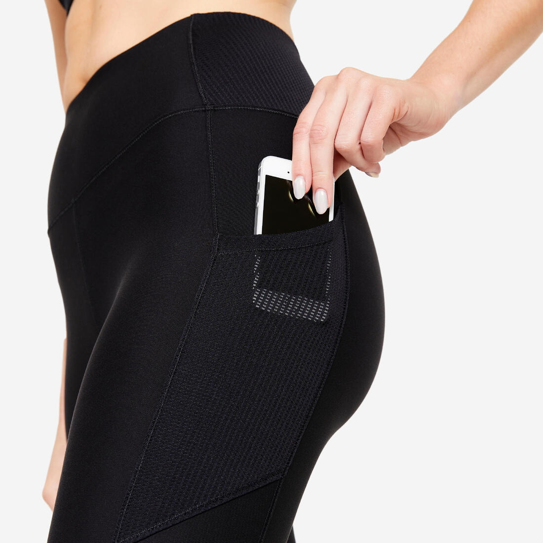 Women's Fitness Cardio Short Leggings with Phone Pocket - Image 3