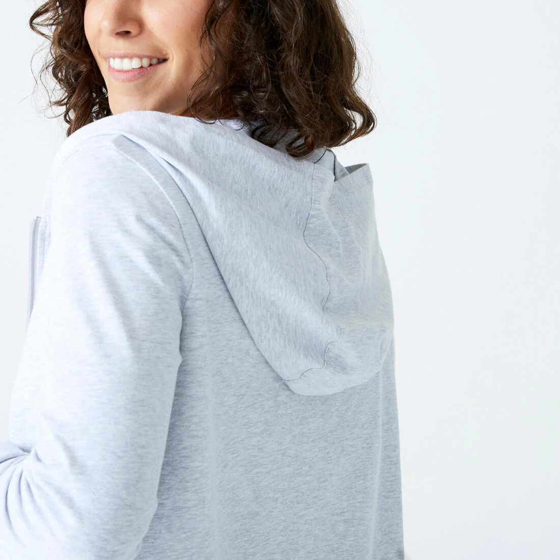 Women's Fitness Zip-Up Sweatshirt 100 - Image 4