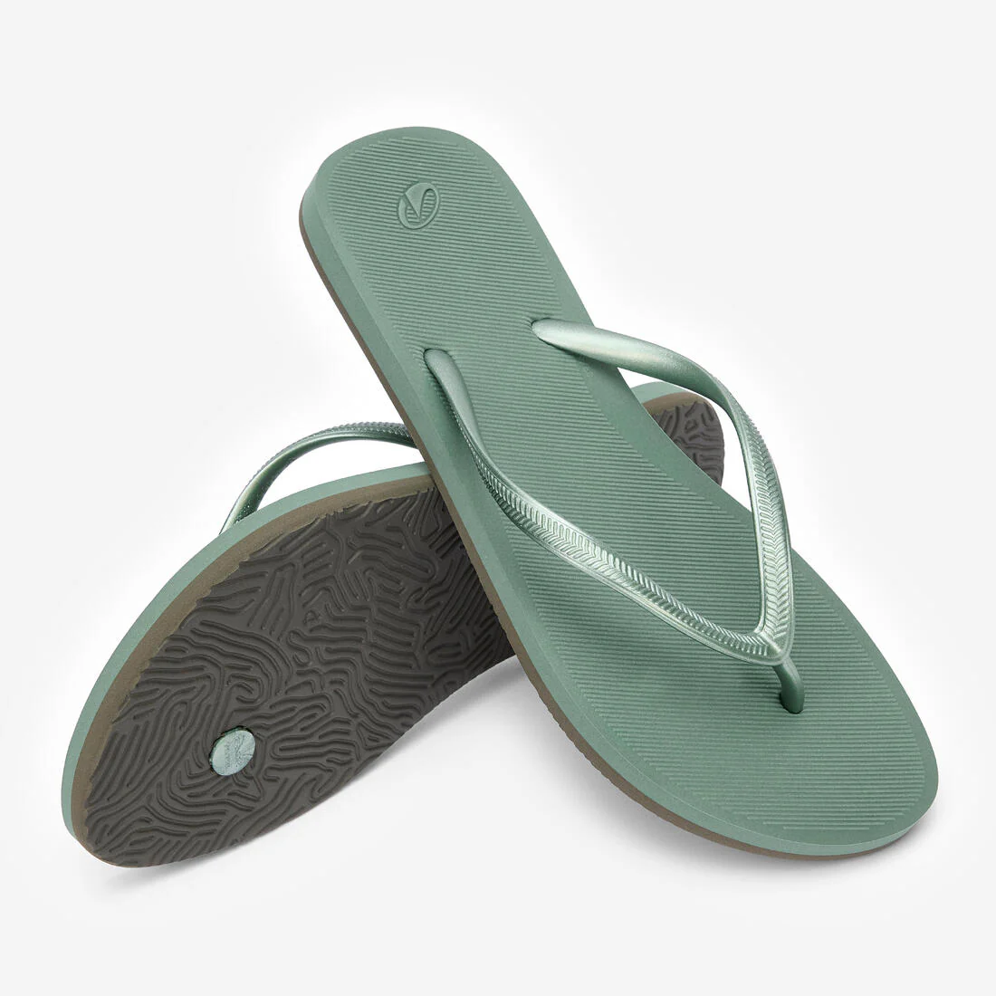 Women’s flip-flops 500 - Nata beige cappuccino - Image 12